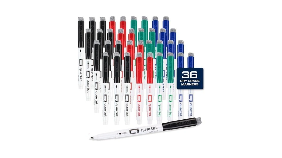 Quartet Dry Erase Markers, Fine Tip White Board Dry Erase
