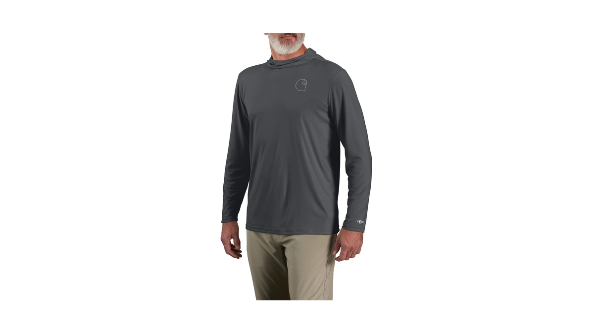 Carhartt Men's Force Sun Defender™ Lightweight Long-sleeve Hooded Logo Graphic