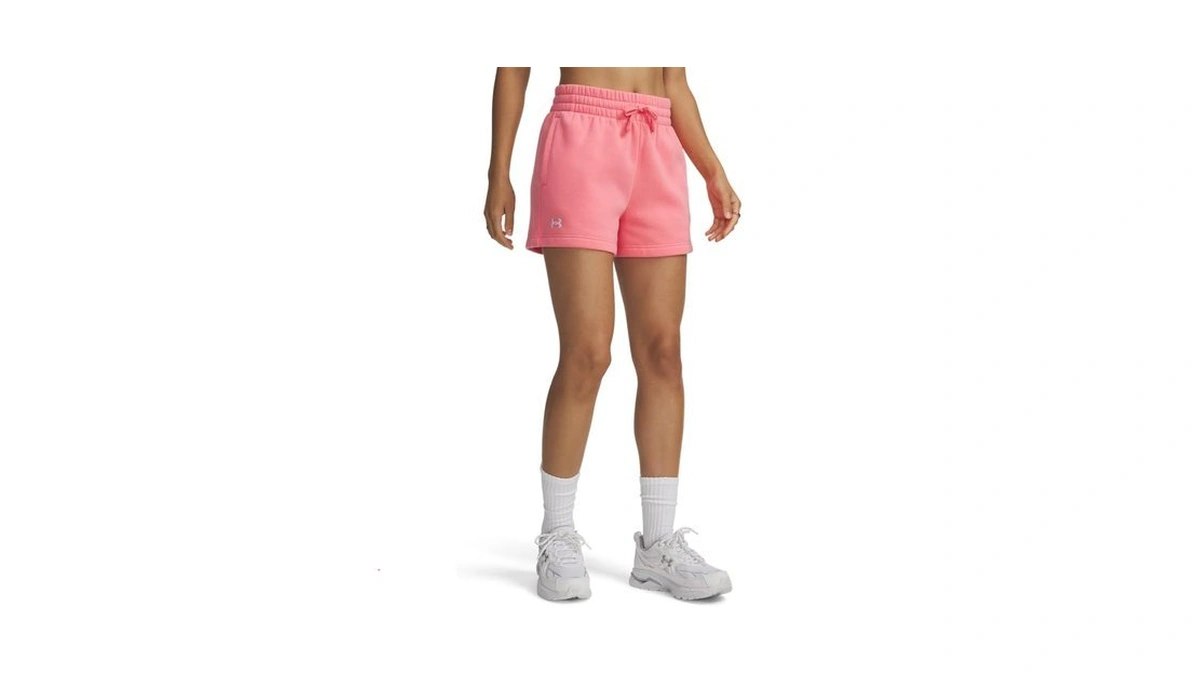 Under Armour Women's Rival Fleece Shorts, (600) Bittersweet Pink /