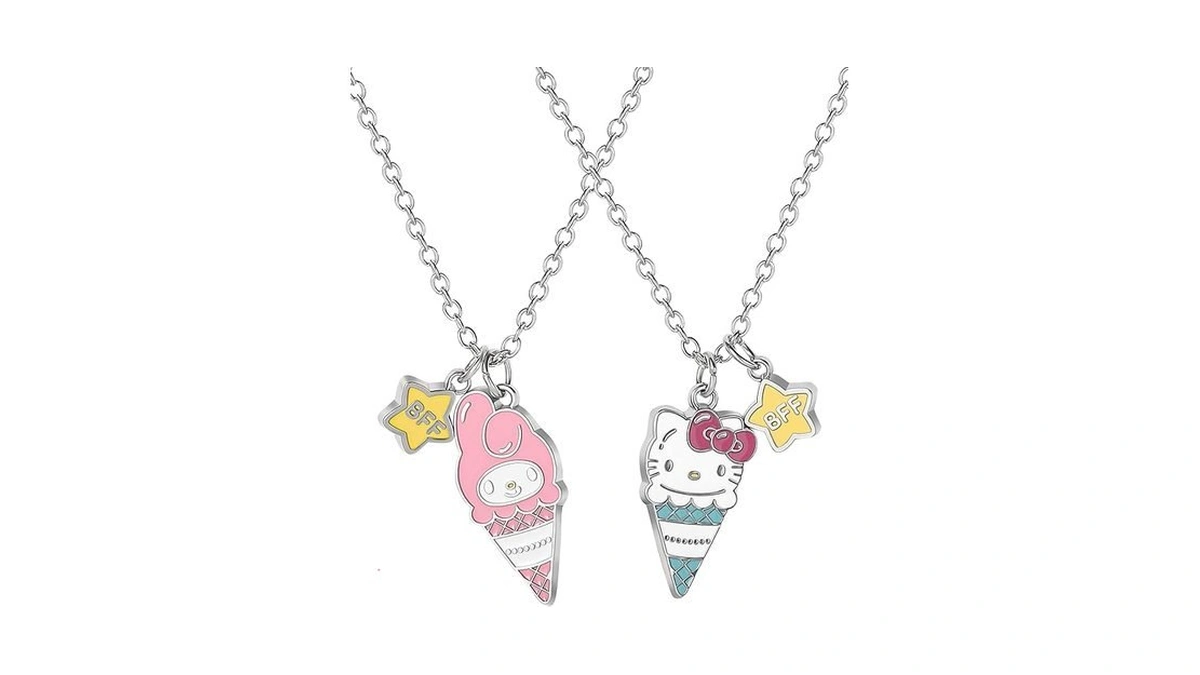 My Melody And Hello Kitty Bff Necklace For 2 Official