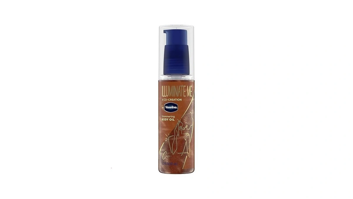 Vaseline Illuminate Me Shimmering Body Oil Created For Melanin Rich