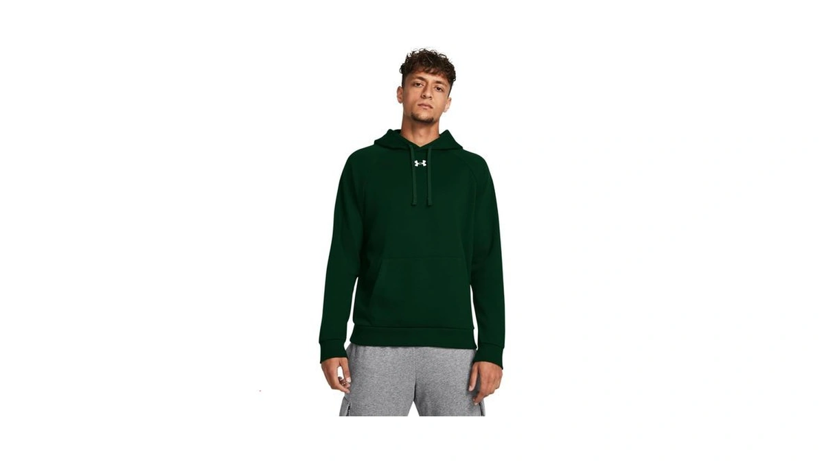 Under Armour Men's Rival Fleece Hoodie, (301) Forest Green /