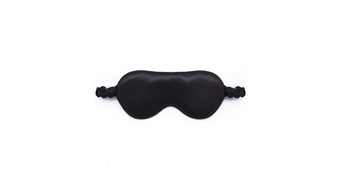 Soo Dξsivi 100% Pure 6a Mulberry Black Silk Sleep Mask