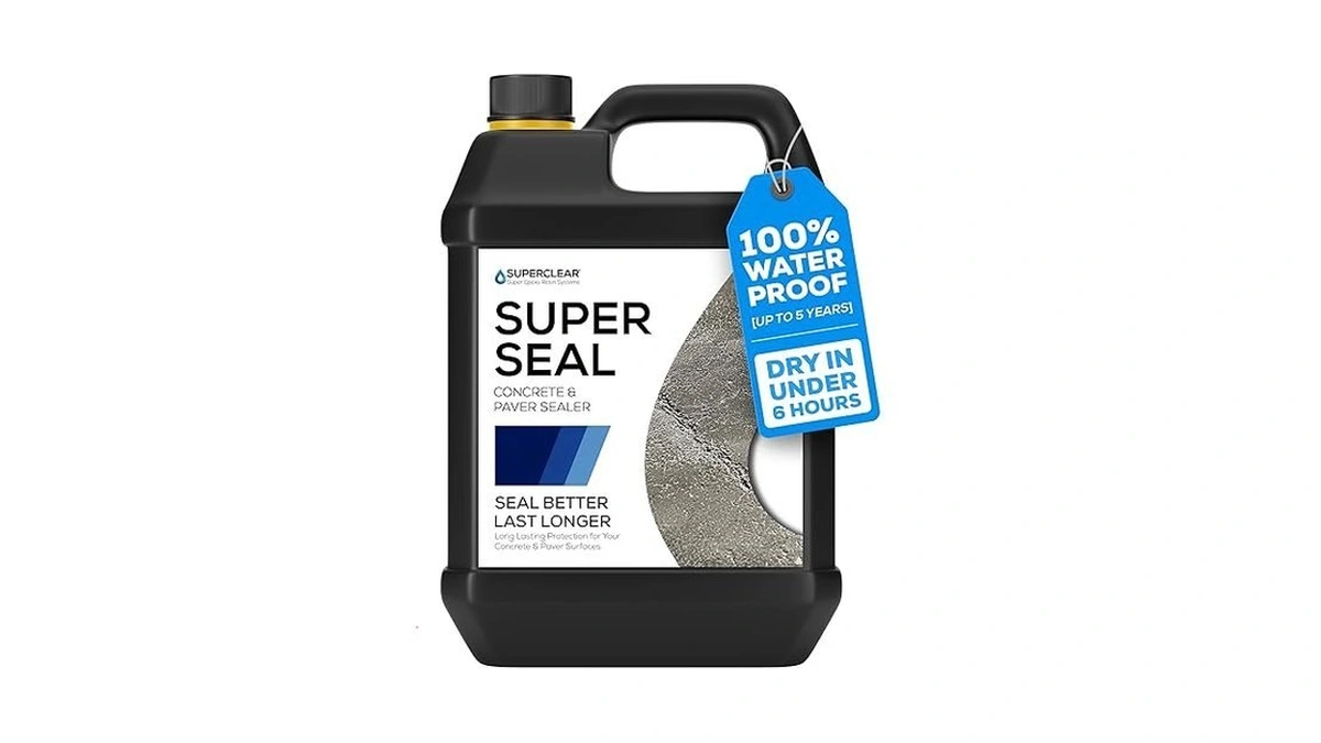 Superclear Modified Acrylic Concrete Paver Super Sealer 1 Gallon, Wet