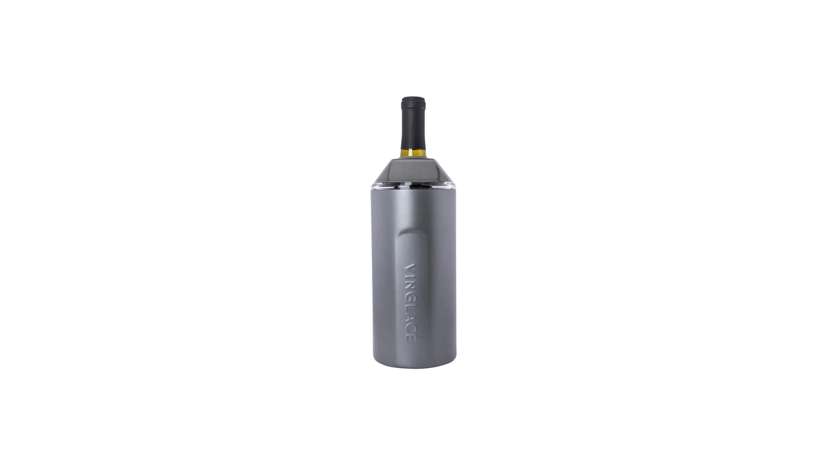 Vinglacé Wine Bottle Chiller- Portable Champagne Insulator- Stainless Steel Wine