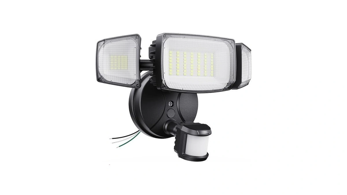 Olafus 80w Motion Sensor Outdoor Lights, 8000lm Hardwired Motion Flood