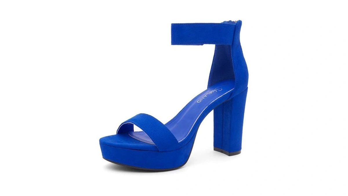 Shoe Land Chunky Platform Heels For Women – 4 Inch