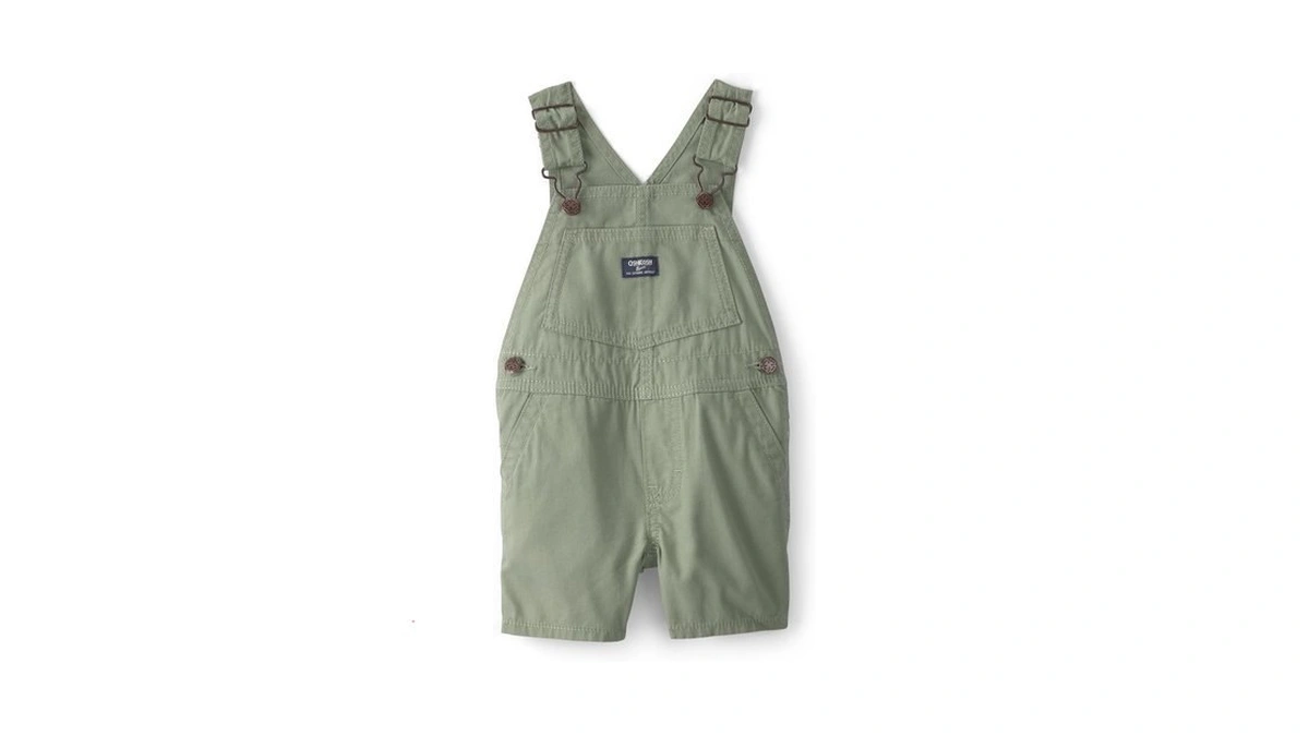 Oshkosh B'gosh Boy World's Best Overalls, Olive, 24m