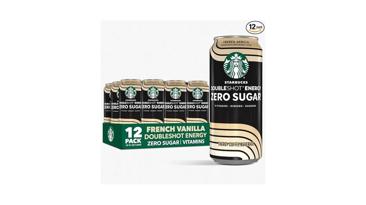 Starbucks Doubleshot Zero Sugar Coffee Energy Drink, French Vanilla, 15