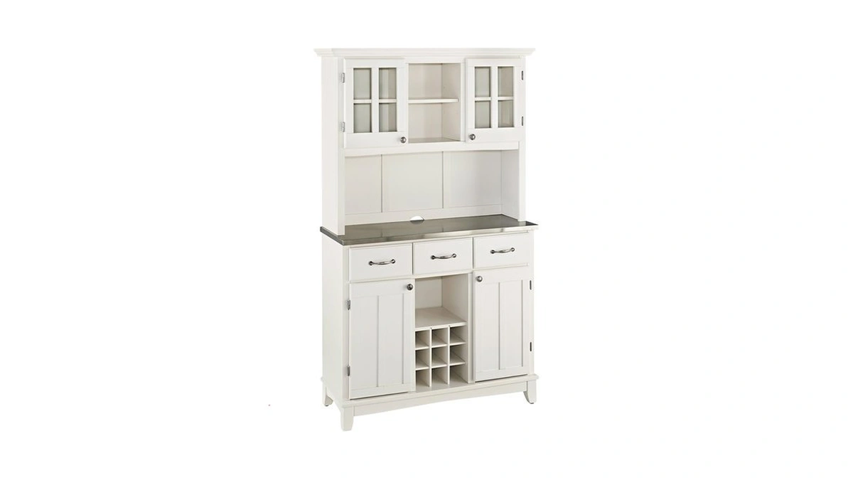 Homestyles Server Sideboards-buffets-credenzas, Hutch, Off White