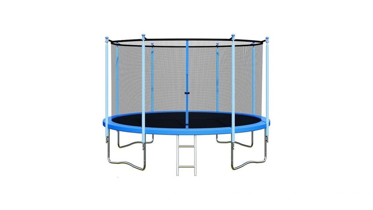 Altler Trampoline Outdoor 12ft 14ft With Enclosure And Ladder, Astm