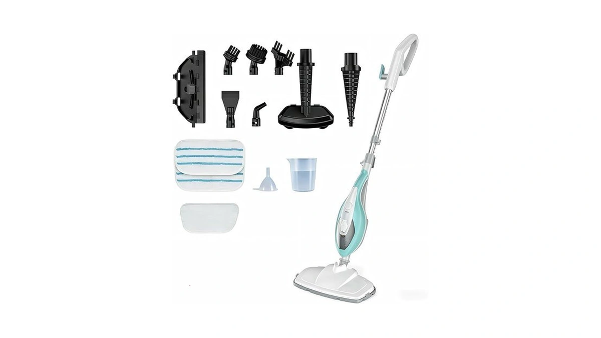 Olixis 10-in-1 Steam Mop, 1550w Detachable Handheld Steam Cleaner For