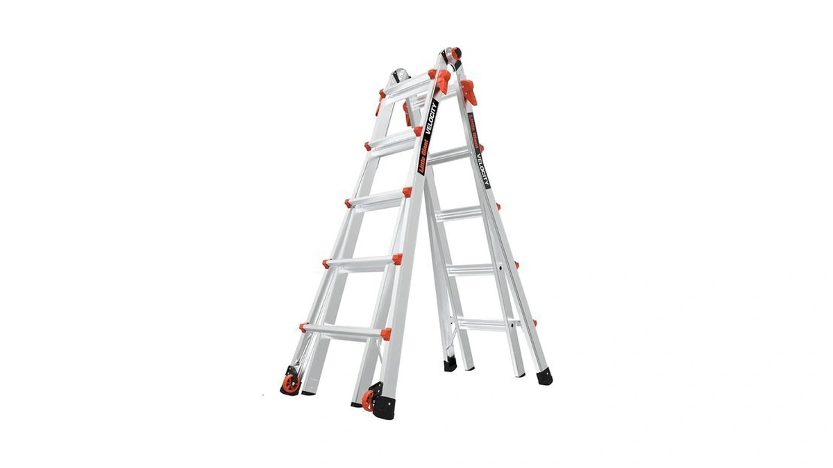 Little Giant Velocity M22 Multi-position Aluminum Ladder, A-frame, Extension, 90-degree