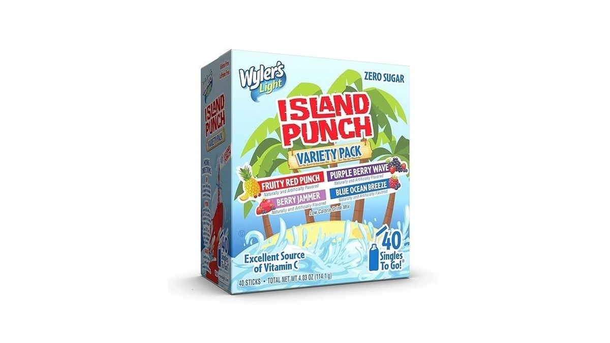 Wyler's Light Island Punch Singles To Go, Variety Pack, Fruity