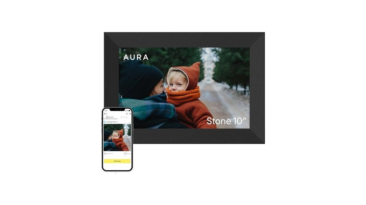 Aura Stone Digital Picture Frame - 10.1" Hd Mat Display