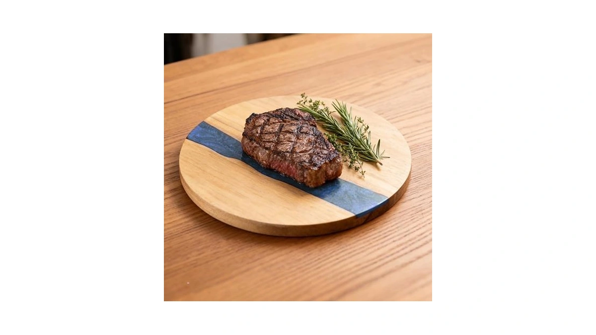 Resin Charcuterie Board And Blue Acacia Wood Cutting Boards Are