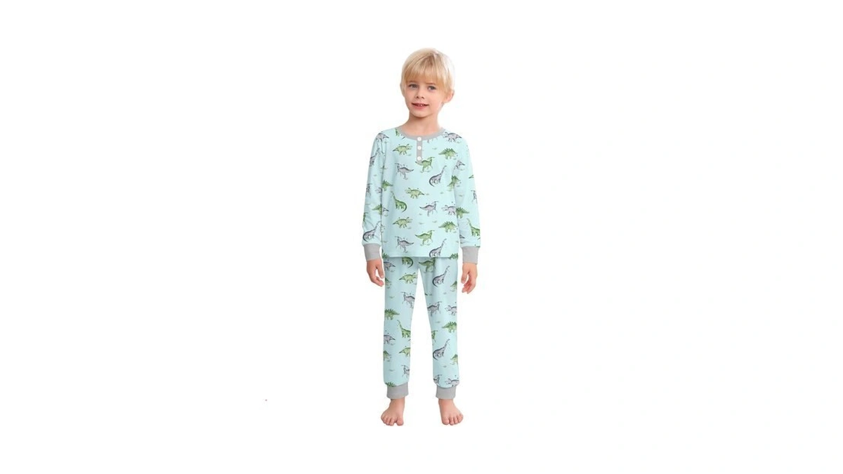 Swomog Kids Pajamas Sets Boys Long Sleeve Sleepwear Comfy Nightwear