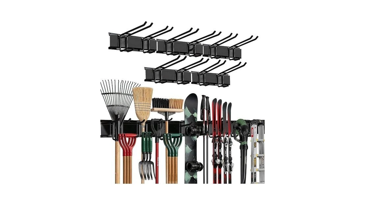 Tidyme Garage Wall Organizer | 80" Heavy-duty Tool Storage Rack