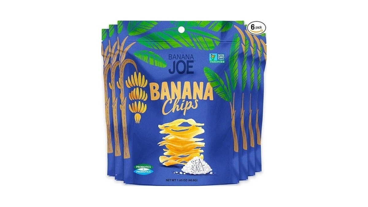 Banana Chips Sea Salt Healthy Chips - 1 Billion Probiotics