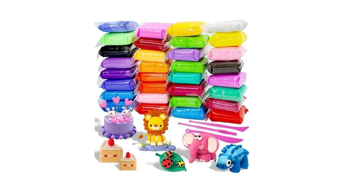 Museluxe Air Dry Clay - 32 Colors Modeling Clay Kit