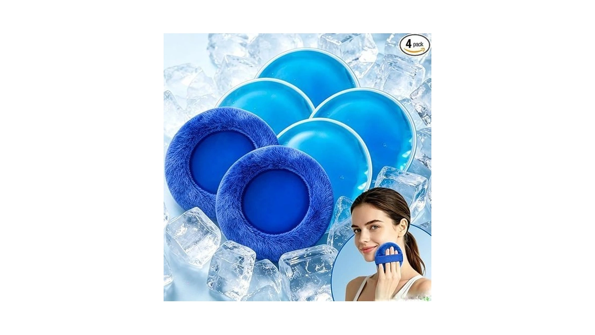 Dicever Reusable Round Soft Gel Cold Packs For Injuries, Toddler