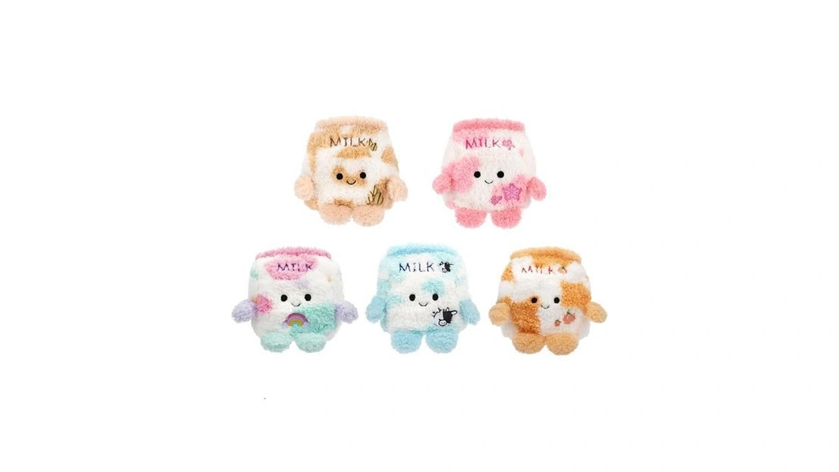 Bumbumz 4.5-inch Moobumz Plush 5-pack - Palmer Peach Milk, Charlotte