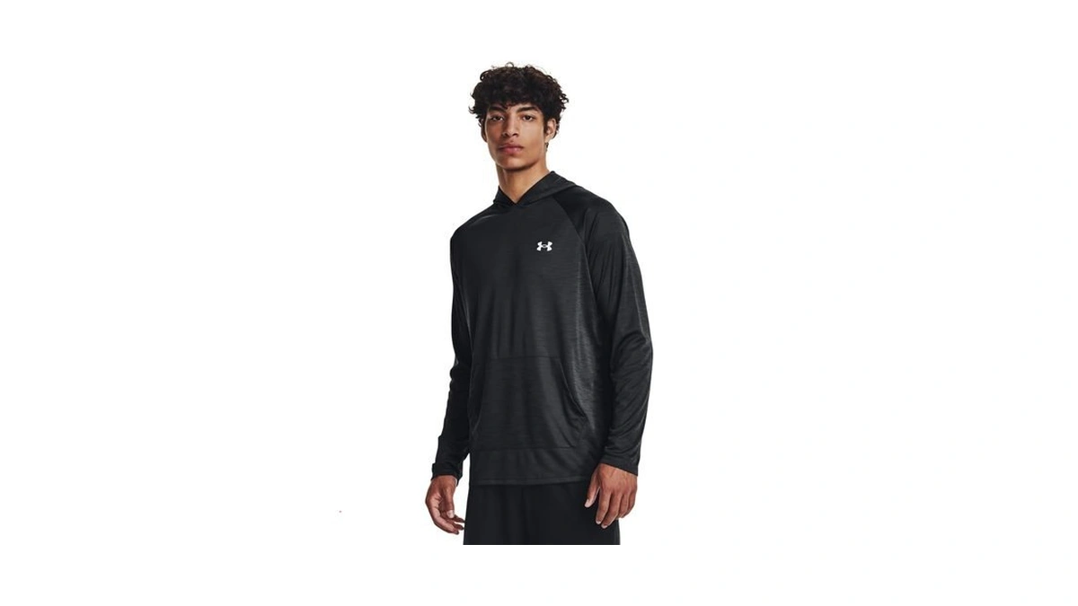 Under Armour Men's Velocity Long Sleeve Hoodie, (001) Black /
