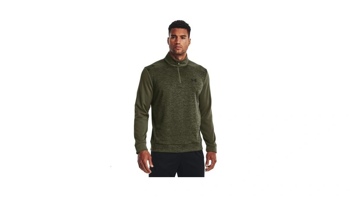 Under Armour Men's Armour Fleece Twist Quarter Zip, (390) Marine