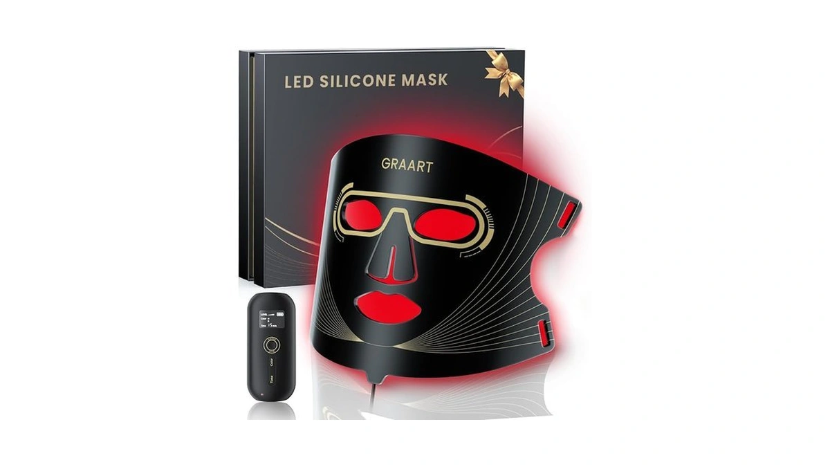 Graart Red Light Therapy Mask For Face–7 Light Modes &