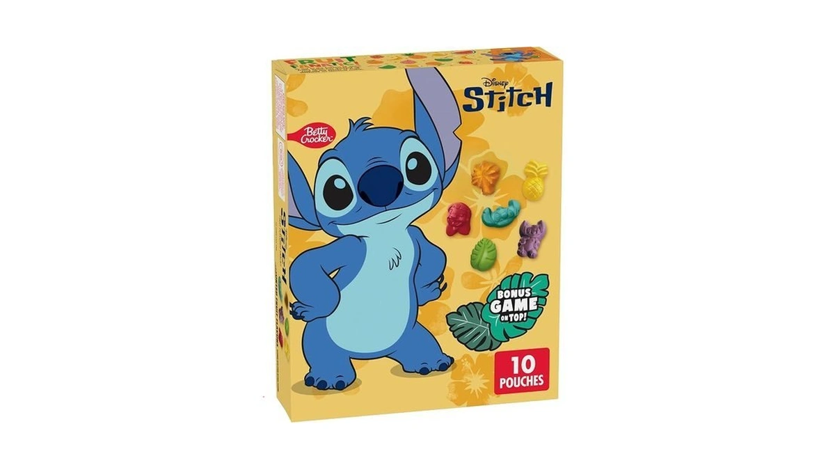 Disney Stitch Fruit Flavored Snacks, Fat Free And Gluten Free