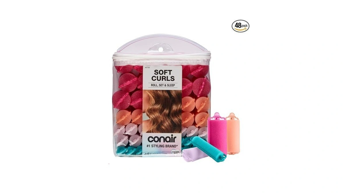 Conair Foam Overnight Heatless Curls Hair Rollers