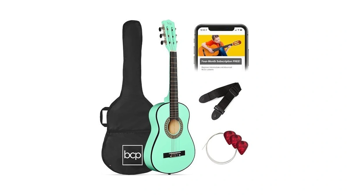 Best Choice Products 30in Kids Acoustic Guitar, All-in-one Beginner Starter