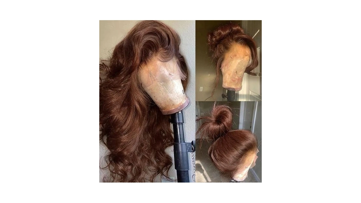 Fkfo 200% Density Chocolate Brown Human Hair Wigs 13x4 Body
