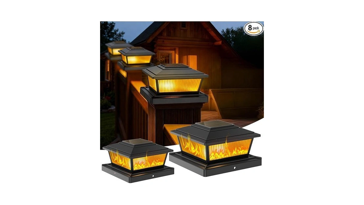 Keilaimo Solar Post Cap Lights Outdoor For 4x4 5x5 6x6