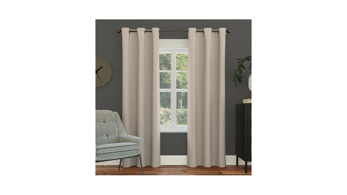Sun Zero Easton Energy Saving Blackout Grommet Curtain Panel, 40"