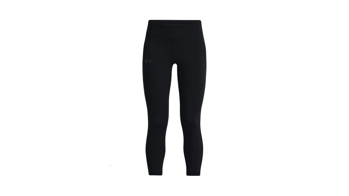 Under Armour Girls Motion Solid Crop Leggings, Black (001)/jet Gray,