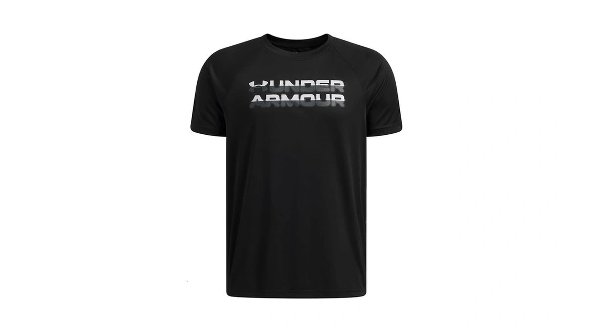 Under Armour Boys' Tech Split Logo Short Sleeve T Shirt,