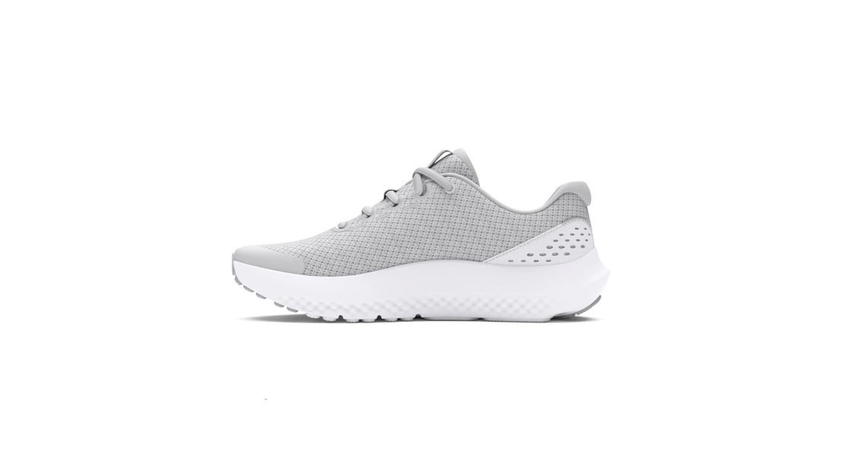 Under Armour Girls' Grade School Surge 4, (100) Halo Gray/white/iridescent,