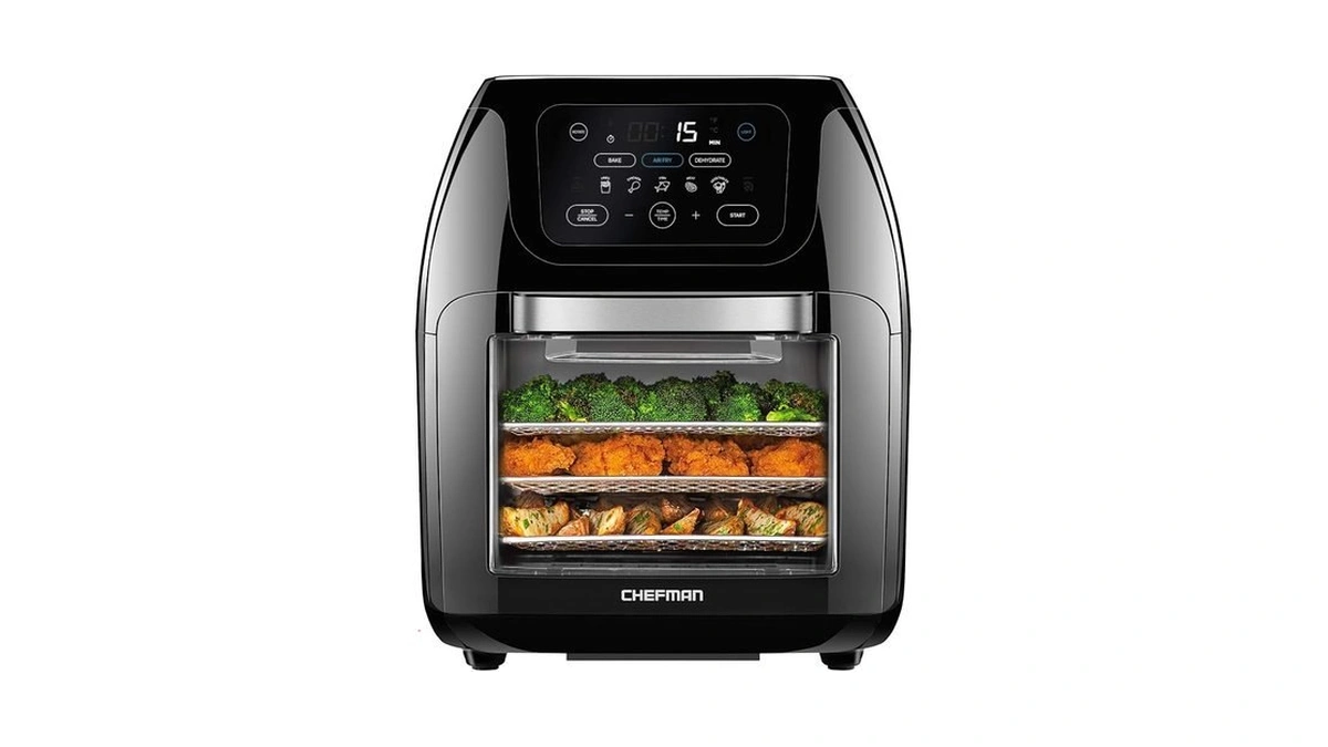 Chefman Multifunctional Digital Air Fryer+ Rotisserie, Dehydrator, Convection Oven, 17