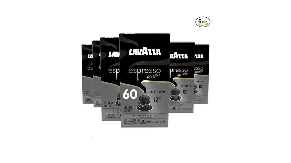 Lavazza Espresso Maestro Ristretto Aluminum Capsules Compatible With Nespresso* Original