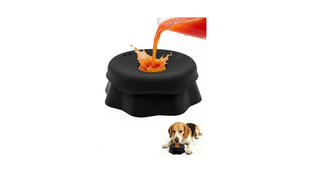 Huafly Slow Feeder Dog Bowls,3-layer Detachable For Easy Cleaning,dual-use Wet
