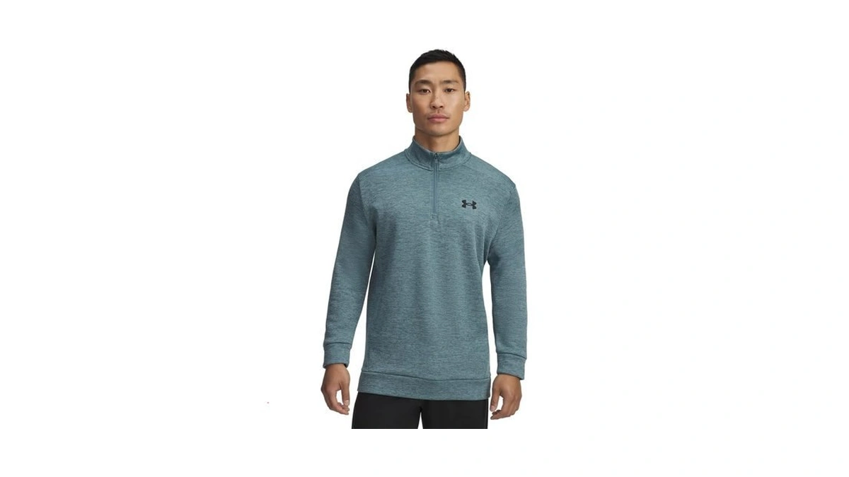 Under Armour Men's Armour Fleece Twist Quarter Zip, (587) Jasper