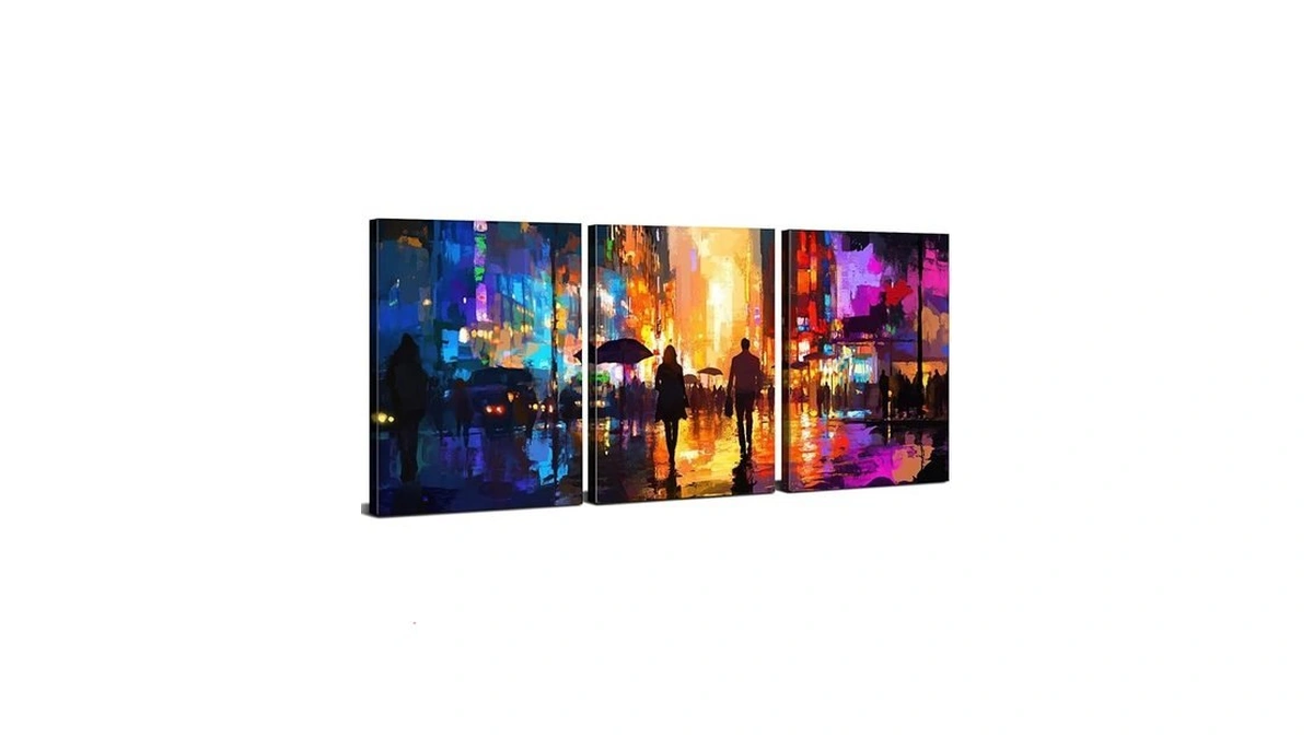 Anime Posters Abstract Japanese City Wall Art Tokyo Neon Streets
