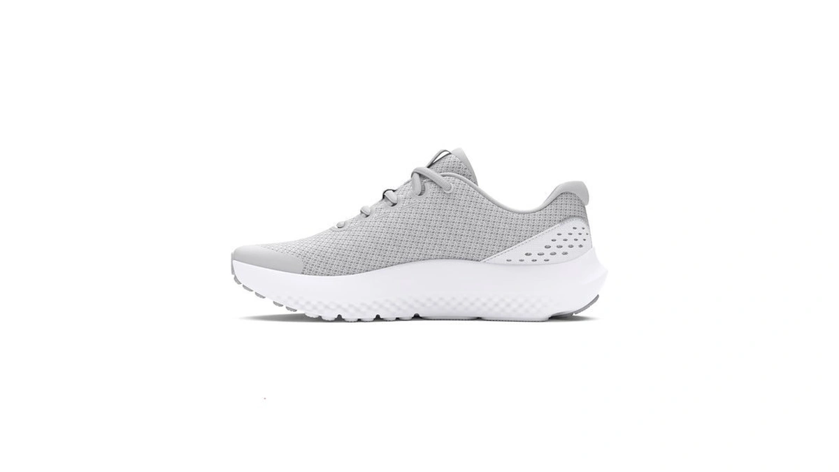 Under Armour Girls' Grade School Surge 4, (100) Halo Gray/white/iridescent,