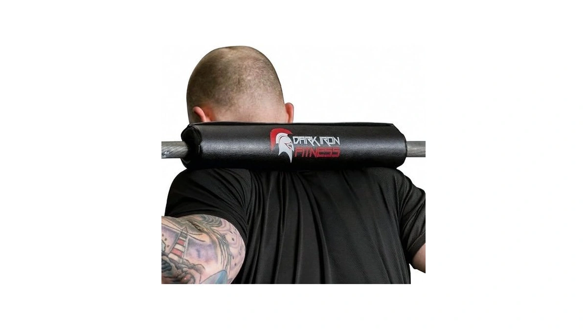 Dark Iron Fitness Barbell Pad W/extra Thick Foam Padding, Non-slip