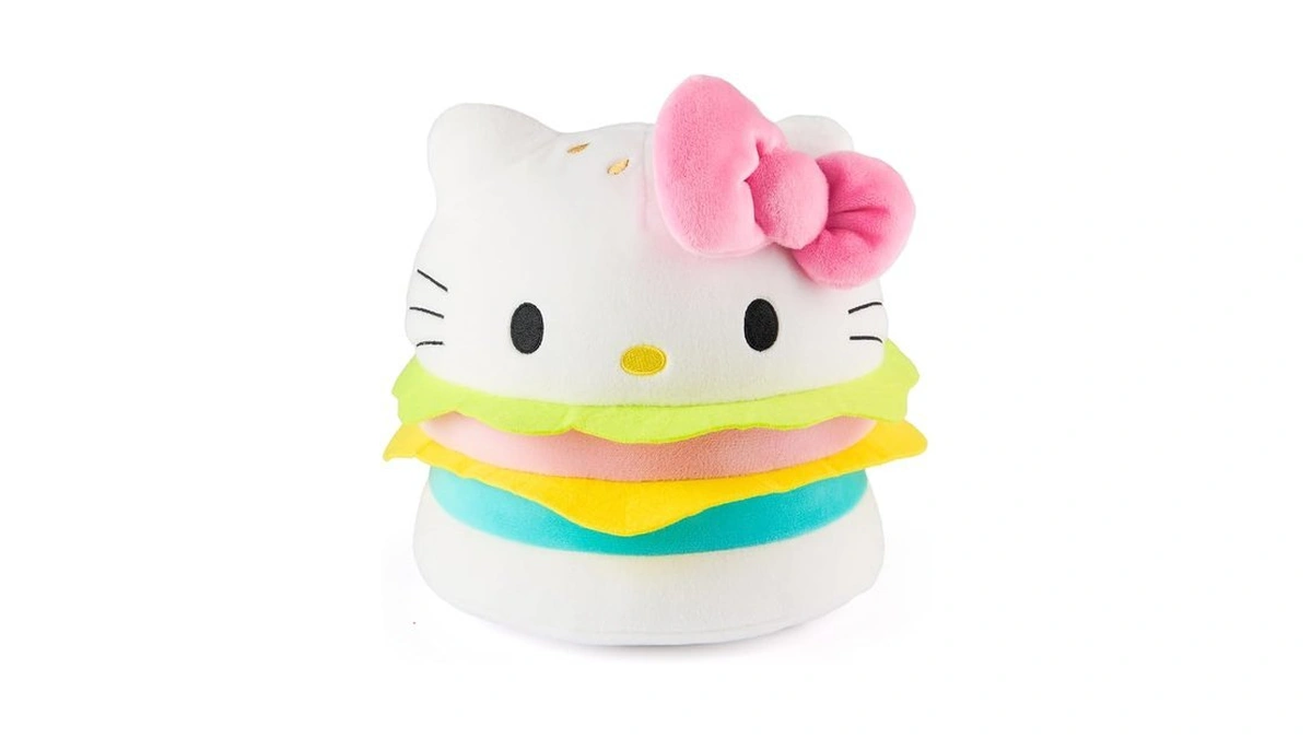 Gund Sanrio Official Hello Kitty Hamburger Plush, Collectible Plush Toy,