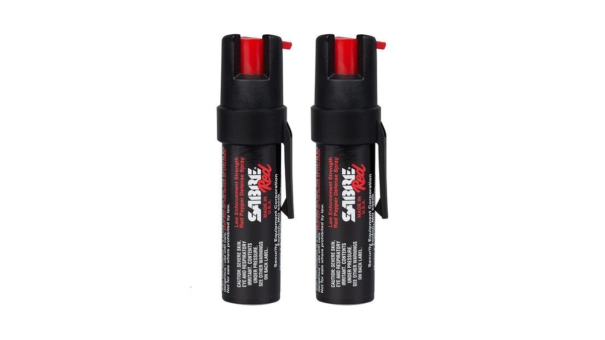 Sabre Red Compact Pepper Spray, Max Police Strength Oc Spray
