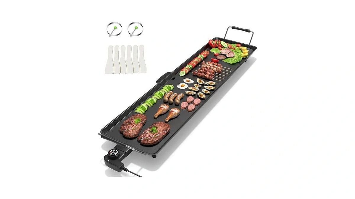 Costway 35" Electric Griddle Teppanyaki Grill, Nonstick Extra Large Cooking