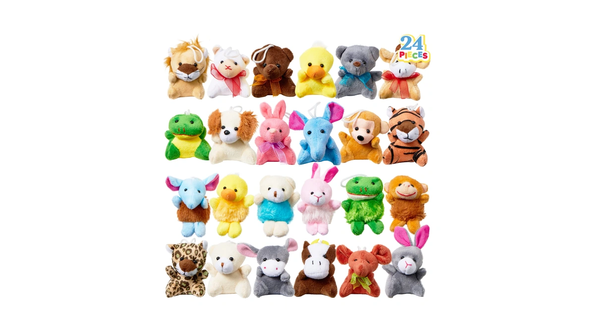 Joyin 24 Pack Mini Animal Plush Toy Assortment (24 Units