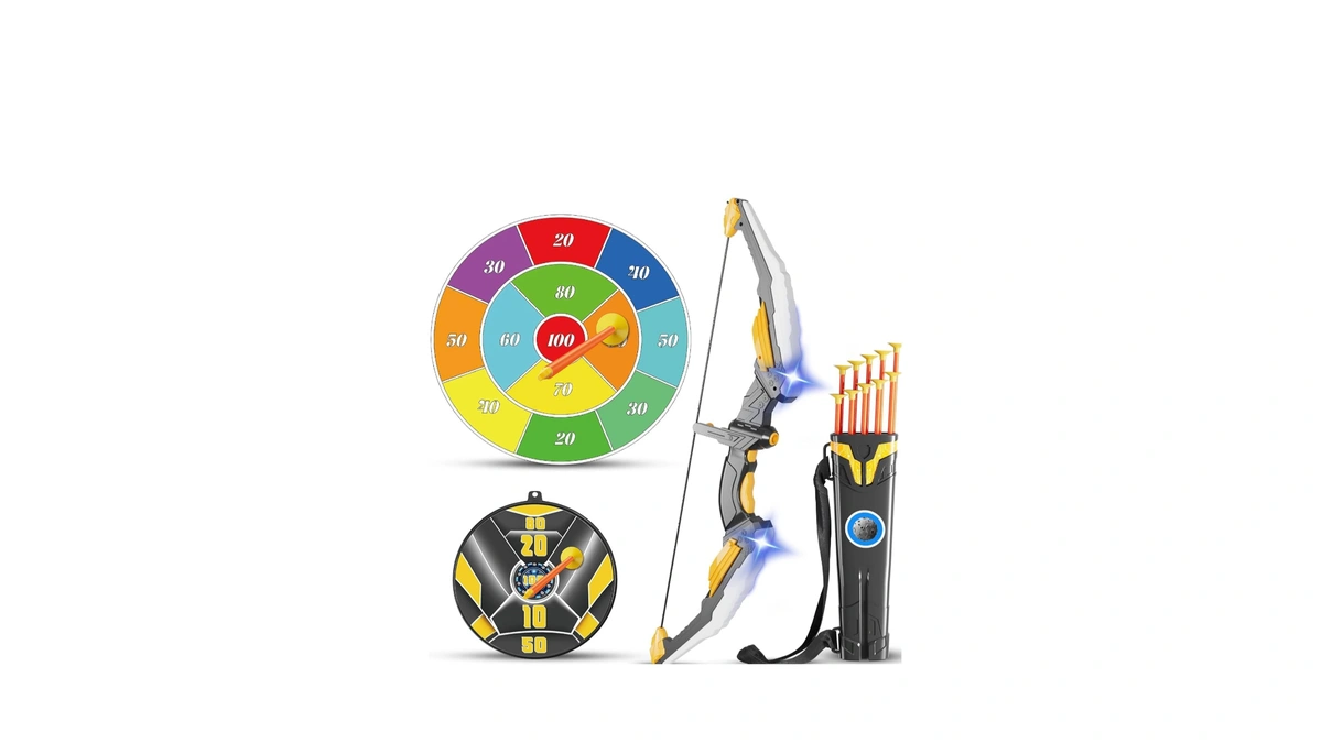 Kids Bow And Arrow Set Led Light Up Archery Set